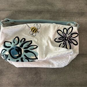 Coach Light Blue Interior Handbag